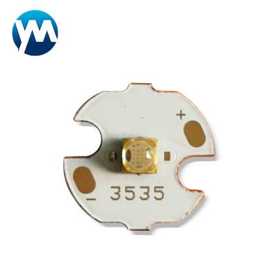 China Placa de cobre UV da microplaqueta 16mm do diodo emissor de luz Quarz do diodo emissor de luz SMD 3W para a cura UV do diodo emissor de luz à venda