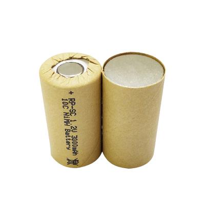 China Nickel 10c Battery Cell Sub-C SC3000mah 1.2 V Ni Mh Rechargeable Battery for sale