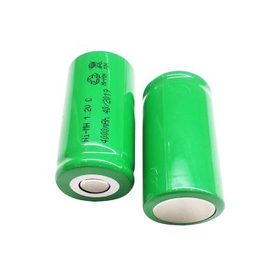 China C Tamanho Ni-Mh Bateria Célula 3000mAh Ni-Mh 1.2v 4000mah Bateria Pack à venda