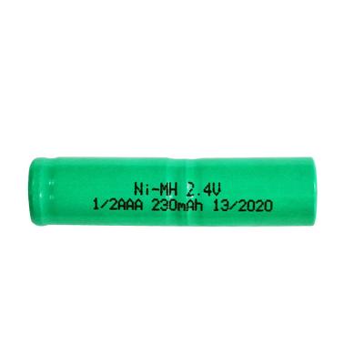 China 2Paquete de baterías de hidruro metálico de níquel de.4v 230mah para electrónica de consumo en venta