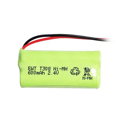 China Custom Nickel Rechargeable Battery Pack 2.4V 600mah Nimh Aaa Battery for sale