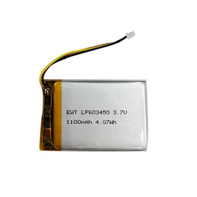 China 1100mah 1200mAh Lithium Polymer Battery 3.7v LiPo Battery Pack for sale