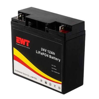 China Long Life Battery Pack 24V 12AH VRLA Lifepo4 Deep Cycle Lithium Iron Phosphate for sale