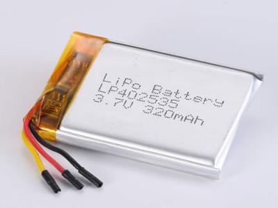 China Lithium Polymer battery 3.7V 300MAH for sale