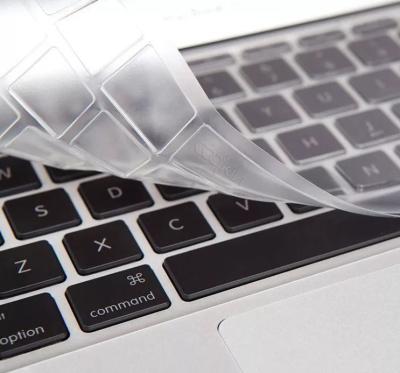 China Washable 0.3mm Silicone Laptop Keyboard Protective Film for sale