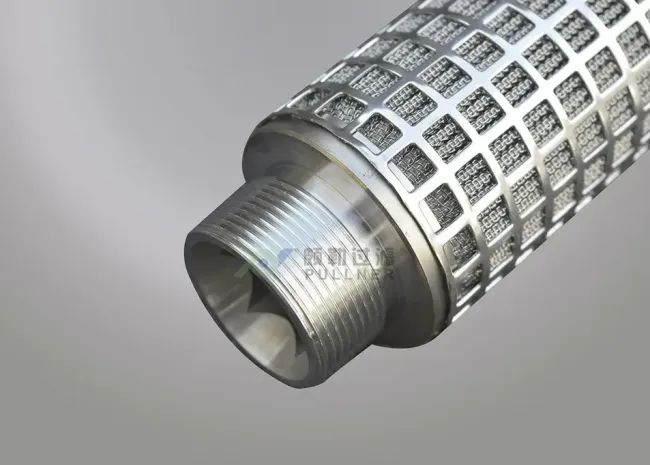 Stainless Steel Fiber Felt Pleated Filter Cartridge technical diagram