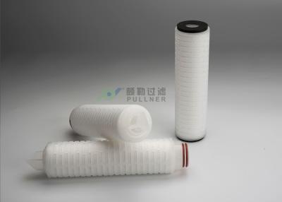 China 0.1um Gas Filtration PTFE Absolute Rating Pleated Filter Cartridge, Membrane Filter Cartridge for sale