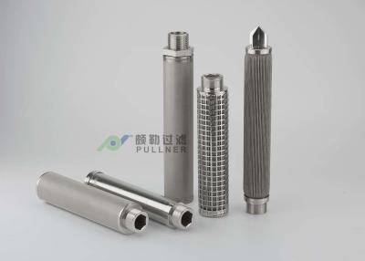 China Los filtros de agua de la malla del acero inoxidable 120℃ SS 304 016L plisaron Customerized OD en venta