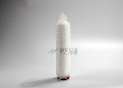 China PVDF Membrane Pleated Microelectronics Filter Low Protein Absorption Rate for sale