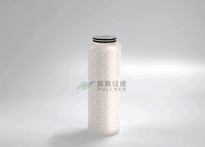 China Bacteria Microelectronics Filter Cartridge PTFE Pleated Hydrophobic OD 69mm for sale