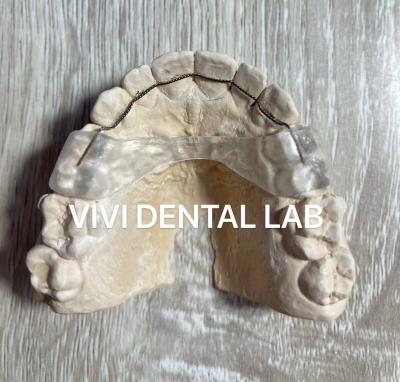 China Removable Dental Wire Teeth Orthodontic Retainer On Palatal Side 3-3 for sale