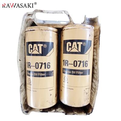 China Cat Spare Parts Oil 1R0716 CAT Filtro de aceite de motor original genuino 1R0716 para Caterpillar en venta