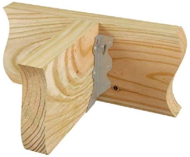 Joist hanger installation example