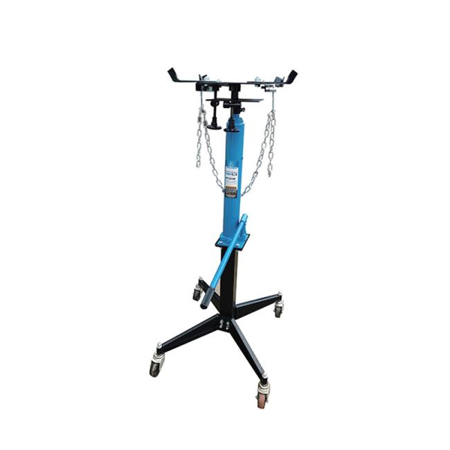 0.5T High-Lift Transmission Jack in operation with heavy SUV