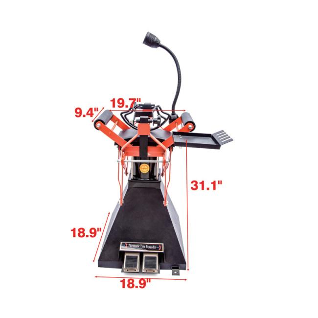 YD09-011 Air-Operated Tire Spreader in professional workshop environment