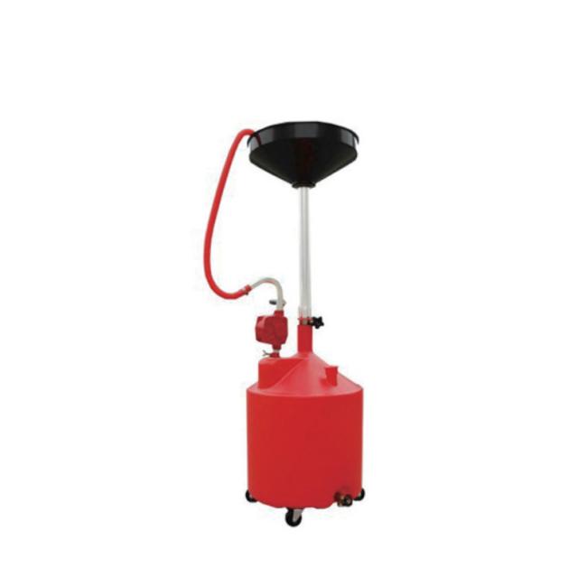 YD44-006 18 Gallon Heavy-Duty Mobile Oil Drainer with Iron Hand Pump