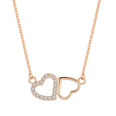 China YASVITTI Valentine's Day Gift Luxury Necklace 925 Sterling Silver Fashion Classic Women Heart Necklace Jewelry à venda