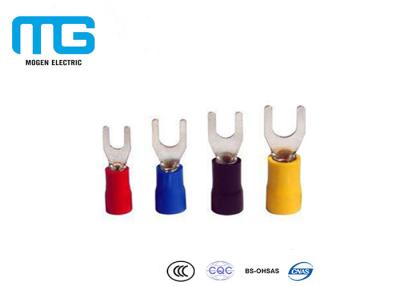 China Copper Insulated Spade Insulated Wire Terminals , red spade terminal for sale