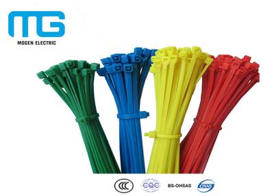 China Custom Color Reusable Tie Wraps , Plastic Ties For Cables CE Approved for sale