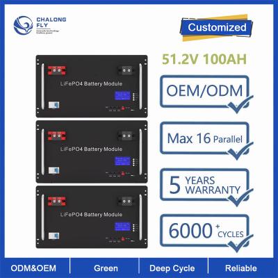 Chine Batterie d'accumulateurs à énergie solaire à la maison rechargeable d'Ion Battery 10KW de lithium d'ODM d'OEM de la batterie au lithium Lifepo4 48V 100AH 200AH à vendre