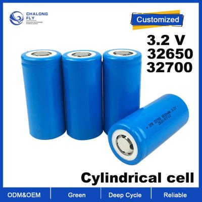 China OEM ODM Bateria de lítio LiFePO4 Célula cilíndrica 32700 32650 Células de bateria 3.2v 6000mah Pacotes de bateria de lítio por atacado à venda