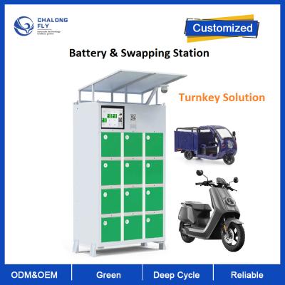 Chine Batterie de Auto-remplissage extérieure intelligente permutant le Cabinet de station pour la batterie de pousse-pousse de moto de scooter d'E-vélo à vendre