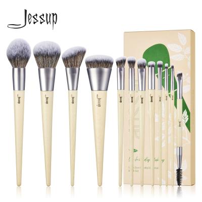 China Jessup 12Pcs Sustainable and Eco-friendly Makeup Brush Set Low Waste T327 for sale