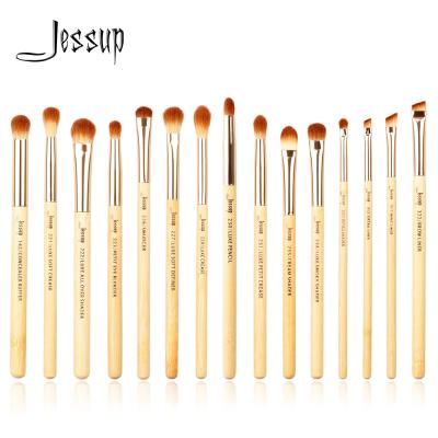 China Jessup Bamboo Makeup Brushes Set Full Eye Makeup Kit ODM Available for sale