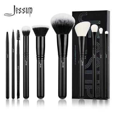 China Jessup 10pcs Natural / Synthetic Hair Essential Makeup Brushes Set for sale