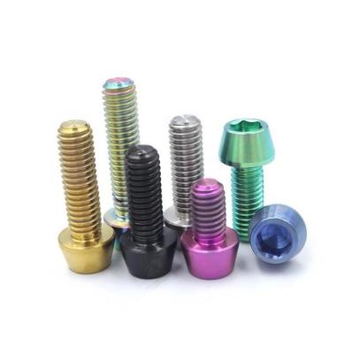 China Titanium Alloy Handle Screw M5x18x20 Handle Fixing Screws With Gasket for sale