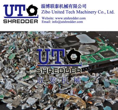 China E scrap hard drives shredder 2 shaft intelligent low noise shredder/crusher/E-waste cutting machine/hard disk shredder for sale
