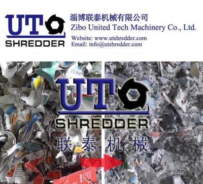 China hot sales waste coated paper shredder/ cellular cardboard shredder/ whiteboard paper shredder/ single shaft shredder for sale
