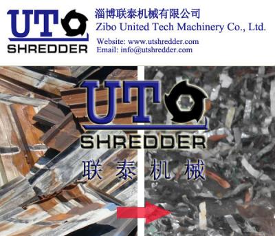 China scrap steel sheet , waste PPGI treatment machine, PPGI crusher, alumina foil, steel foil shredder / crusher / recycling for sale