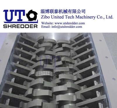 China Industrial compact shredder Double Shaft Shredder D1630 - plastic, paper, wood, pad, e-waste, bottle, shredding machine for sale