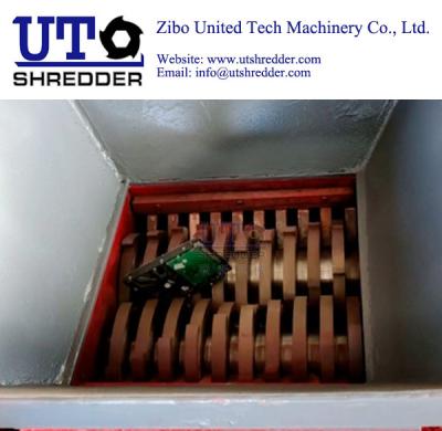 China hot sale full automatic E scrap hard drives shredder/ 2 shaft intelligent low noise shredder/ double shaft crusher for sale