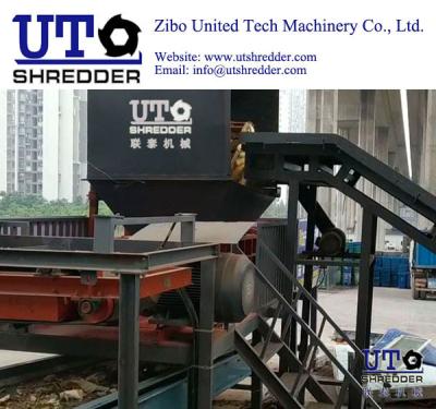 China 2 shaft shredder crush used furniture shredder, sofa shredder, matress crusher factory, UT machinery supply shredder for sale