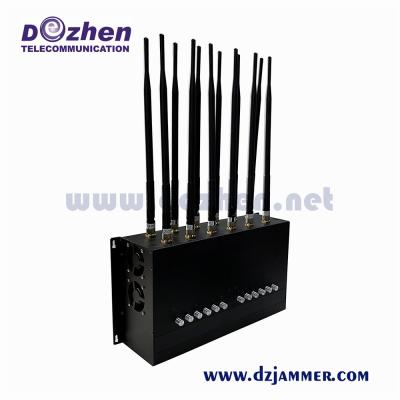 China AC Adapter WiFi Bluetooth GSM800/900/1800/1900MHz 3G 4G 5g Mobile Network Blocker Satellite Signal Jammer for sale