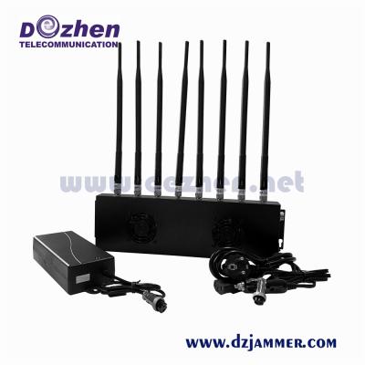 China omni directional antenna 8 Antenna WiFi GPS Cell Phone Signal Jammer for World Wide Usage for sale