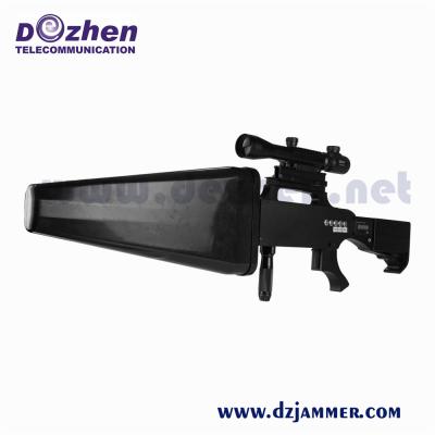 China Security Defense Drone Jamming Device Gun Shape IR Laser Telescope IP55 Waterproof for sale