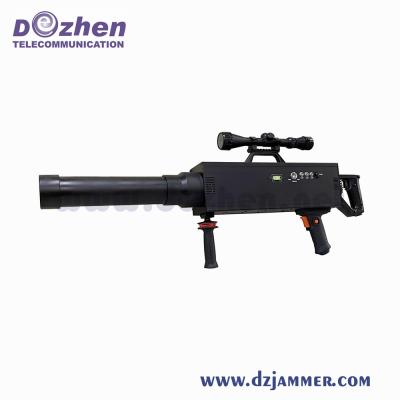 China Drone Signal Jammer 1000m Control Distance 30W  Full Bands Covered Built - In Battery for sale