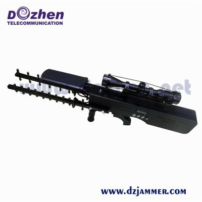 China Outdoor Drone Signal Jammer Gun Uav 100-240V AC 30W Prohibited For Secure Information Leakage for sale