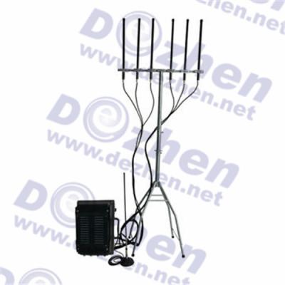 China Light Weight 6 8 Band Waterproof Drone Signal Jammer for sale