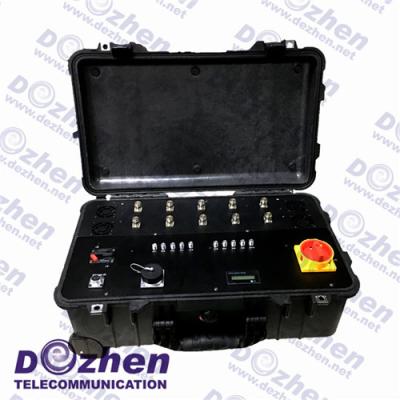 China 20 - 6000MHz Cell Phone 330W Bomb Signal Jammer device to jam cell phone signals for sale
