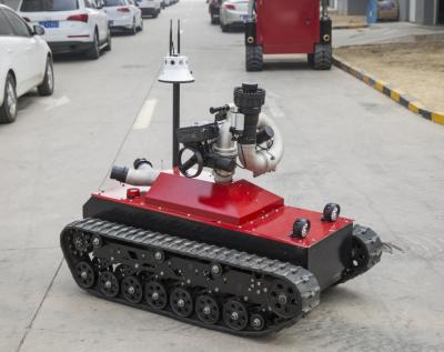 China 48V Fire Fighting Equipment 0-1.6m/S Speed Remote Control Fire Fighting Robot for sale