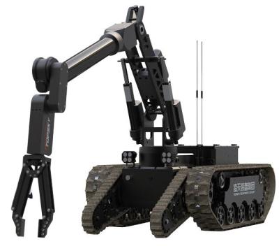 Chine contre- contrôle de fil du bras 100m d'oscillation de chenille de robot d'EOD d'équipement du terrorisme 100kg à vendre
