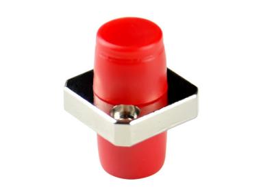 China FC Simplex Square Type Fiber Optic Adapter Metal Type With Ceramic Sleeve for sale
