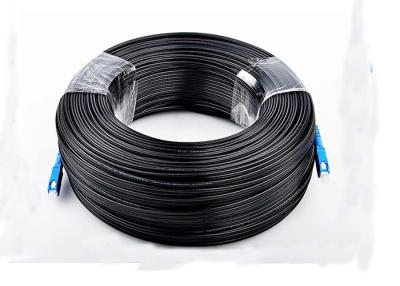 China SC SC Simplex G657A1 /G657A2 Fiber Optic Flexible Drop Cables PVC / LSZH Indoor Application for sale