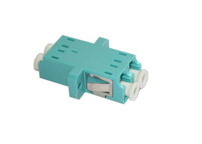 China 10Gb OM3 Duplex SC Footprint LC Fiber Optic Adapter With Flange or Without Flange for sale