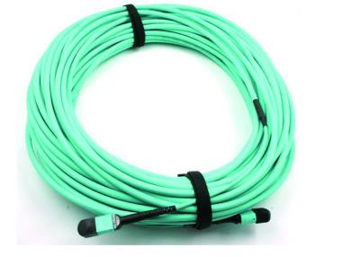 China MPO Fiber Optic Cable Patch Cord 50 / 125 OM3 12C for High Speed Data Center for sale