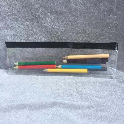 China Clear Pvc Pencil Pouch Big Capacity  Zipper Bag Makeup for sale
